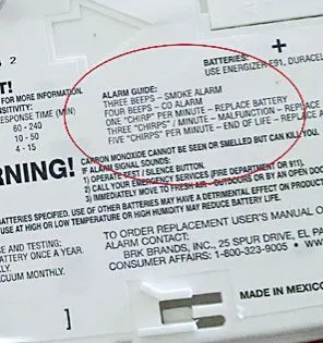 Detector chirping troubleshooting